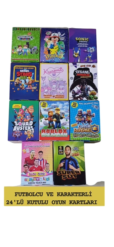 24lü Kutu Oyun Kartları Kasa Önü